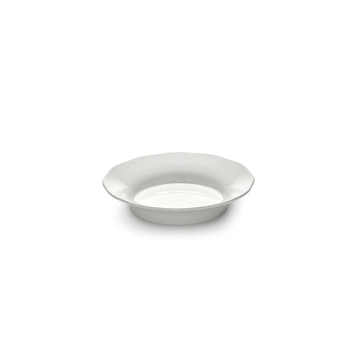 Silhouette suppetallerken, hvid - Ø18,5 cm